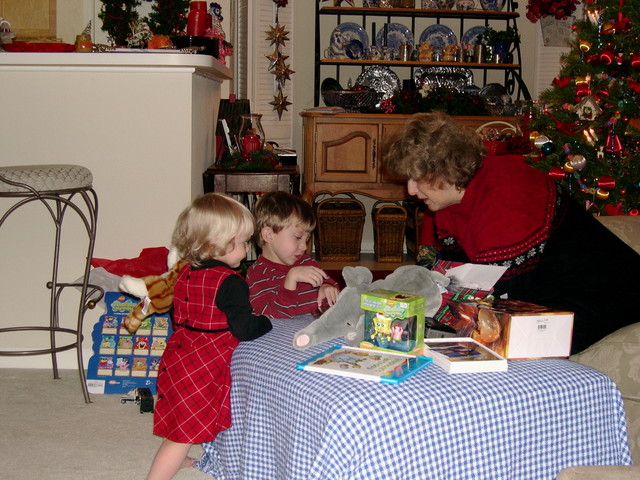 Stephanie, Cameron, and Grandma