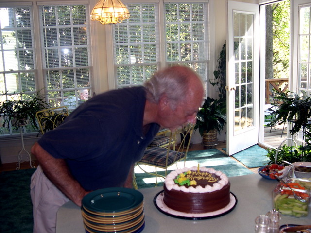Blowing out the candle
