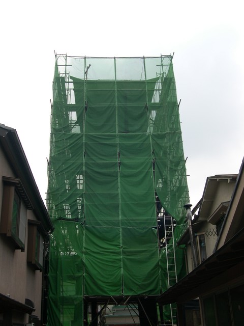 Bell Tower of Kawagoe - under repair