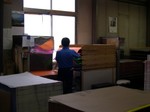 Hand collating for special orders - Toyo Paper factory