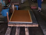 Screened pulp ready for the press