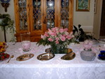 Buffet table