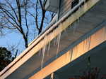 Icicles on the roof (morning 20090121)